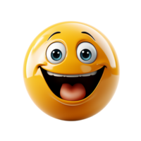 glücklich Emoji, glücklich Emoji png, glücklich Emoji transparent Hintergrund, ai generativ png
