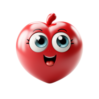 Love Emoji, Love Emoji Png, Love emoji symbol, 3D Love Emoji, Transparent Background, AI Generative png