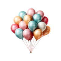 Happy Birthday Balloon Png, AI Generative png