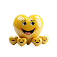 kärlek emoji, kärlek emoji png, kärlek emoji symbol, 3d kärlek emoji, transparent bakgrund, ai generativ png