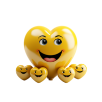 Love Emoji, Love Emoji Png, Love emoji symbol, 3D Love Emoji, Transparent Background, AI Generative png