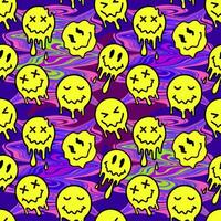 The smiling face is a seamless pattern. Abstraction vector