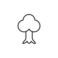 Tree Vector Line Icon for Design, Infographics, Apps