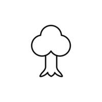 Tree Vector Line Icon for Design, Infographics, Apps