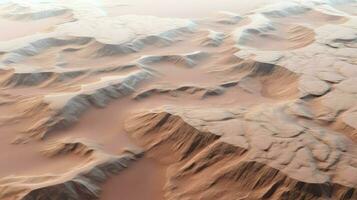 tecnología Marte glaciares lento ai generado foto