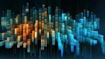 wave data sorting matrix ai generated photo