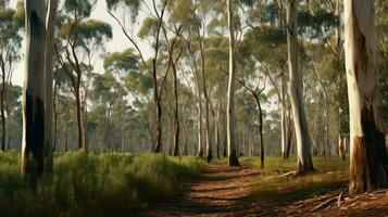 australia eucalyptus grove australian ai generated photo