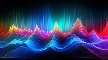 frequency resonant frequencies background ai generated photo