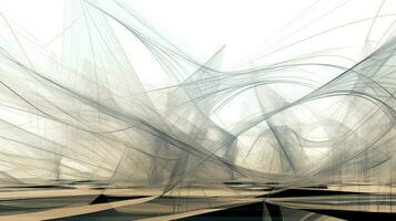 design wireframe architecture abstract ai generated photo