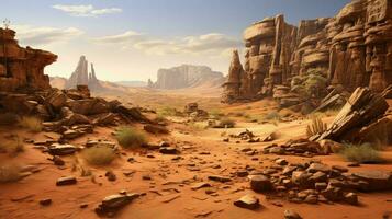 tourism desert archaeological sites ai generated photo
