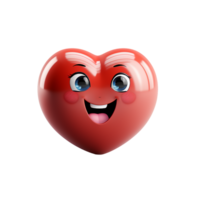 kärlek emoji, kärlek emoji png, kärlek emoji symbol, 3d kärlek emoji, transparent bakgrund, ai generativ png