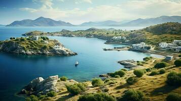 island greek archipelago collection ai generated photo