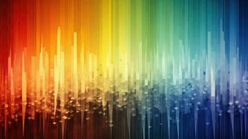 música musical color espectro ai generado foto
