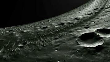 telescope moon rilles dark ai generated photo