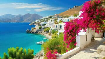 house mediterranean villages charming ai generated photo