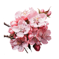 Blume, Blume Aquarell, transparent Hintergrund, ai generativ png