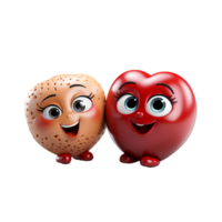 amor emoji, amor emoji png, amor emoji símbolo, 3d amor emoji, transparente fundo, ai generativo png