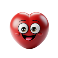 kärlek emoji, kärlek emoji png, kärlek emoji symbol, 3d kärlek emoji, transparent bakgrund, ai generativ png