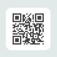 qr código icono. imprimirqr código firmar para leyendo información. vector ilustraciones