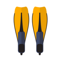 Swimming flippers flat design png