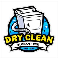 DRY CLEAN TEMPLATE LOGO DESIGN vector