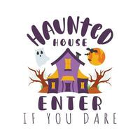 Happy Halloween vector lettering. Holiday lettering for banner. Happy Halloween poster, greeting card, party invitation. Vector illustration.