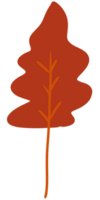 A Tree leaf orange color tone png