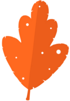 A Tree leaf orange color tone png