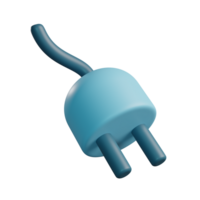 3d ilustración de enchufe png