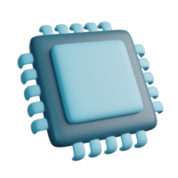 3D Illustration of Processor png