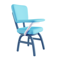 3D Illustration of Blue Chair png