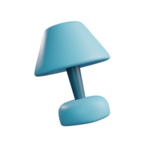 3d ilustración de mesa lámpara png