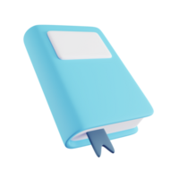 3d Illustration von Blau Buch png