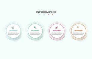 Business data visualization. Process chart. Abstract elements of graph, diagram with 4 steps, options, parts, or processes. Vector business template infographic, design, vector,2,3,4,5,6,