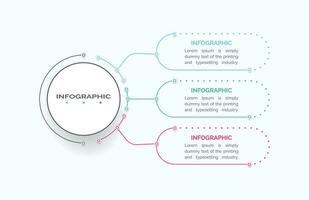 negocio datos visualización. proceso cuadro. resumen elementos de grafico, diagrama con 3 pasos, opciones, partes, o procesos. vector negocio modelo infografía, diseño, vectores, 2,3,4,5,6,