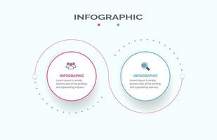 infografía elementos datos visualización resumen elementos de grafico, diagrama con 2 pasos, opciones, partes, o procesos lata ser usado para negocio proceso, flujo de trabajo, publicidad, vector