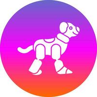 Robot dog Vector Icon Design