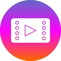 diseño de icono de vector de reproductor de video