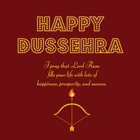 Happy Dussehra template free download vector