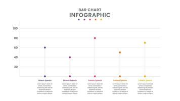 Chart Infographic Template Design vector