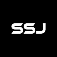 SSJ Letter Logo Design, Inspiration for a Unique Identity. Modern Elegance and Creative Design. Watermark Your Success with the Striking this Logo. vector