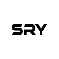 SRY Letter Logo Design, Inspiration for a Unique Identity. Modern Elegance and Creative Design. Watermark Your Success with the Striking this Logo. vector