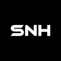 SNH Letter Logo Design, Inspiration for a Unique Identity. Modern Elegance and Creative Design. Watermark Your Success with the Striking this Logo. vector