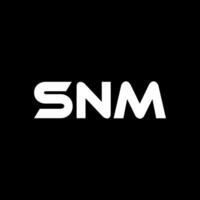 SNM Letter Logo Design, Inspiration for a Unique Identity. Modern Elegance and Creative Design. Watermark Your Success with the Striking this Logo. vector