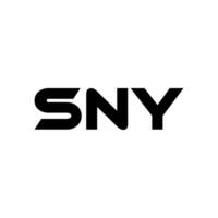 SNY Letter Logo Design, Inspiration for a Unique Identity. Modern Elegance and Creative Design. Watermark Your Success with the Striking this Logo. vector