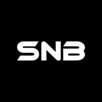 SNB Letter Logo Design, Inspiration for a Unique Identity. Modern Elegance and Creative Design. Watermark Your Success with the Striking this Logo. vector