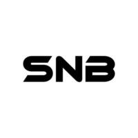 snb letra logo diseño, inspiración para un único identidad. moderno elegancia y creativo diseño. filigrana tu éxito con el sorprendentes esta logo. vector