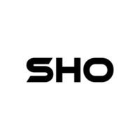 SHO Letter Logo Design, Inspiration for a Unique Identity. Modern Elegance and Creative Design. Watermark Your Success with the Striking this Logo. vector