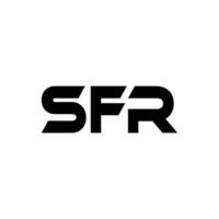 sfr letra logo diseño, inspiración para un único identidad. moderno elegancia y creativo diseño. filigrana tu éxito con el sorprendentes esta logo. vector