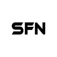 SFN Letter Logo Design, Inspiration for a Unique Identity. Modern Elegance and Creative Design. Watermark Your Success with the Striking this Logo. vector